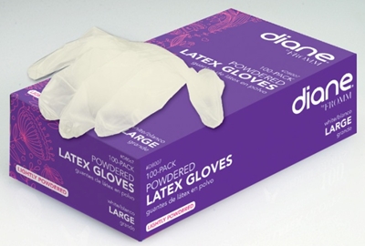 LATEX LIGHTLY POWDERED GLOVES LARGE 100 COUNT 